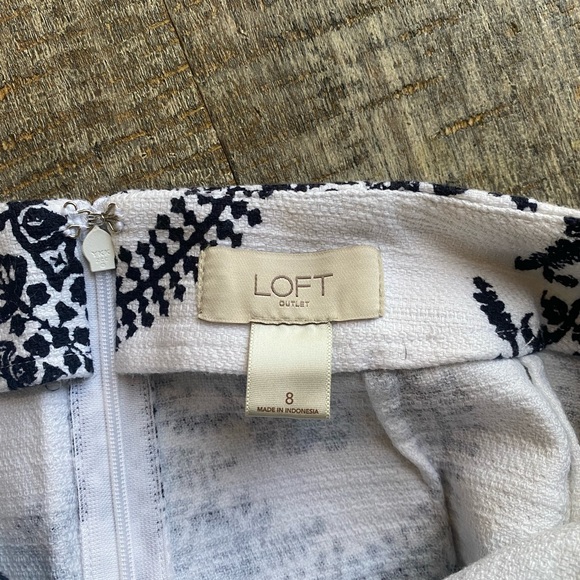 Black & White Printed Pencil Skirt - Picture 4 of 5